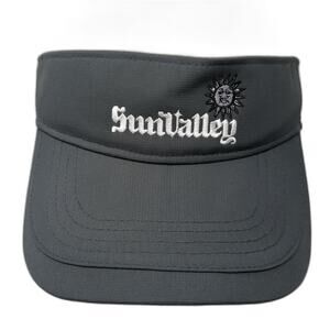SunValley Sun Visor Hat Gray One Size Adjustable Strap Ahead Performance